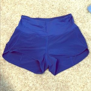 Lululemon high waist speed shorts